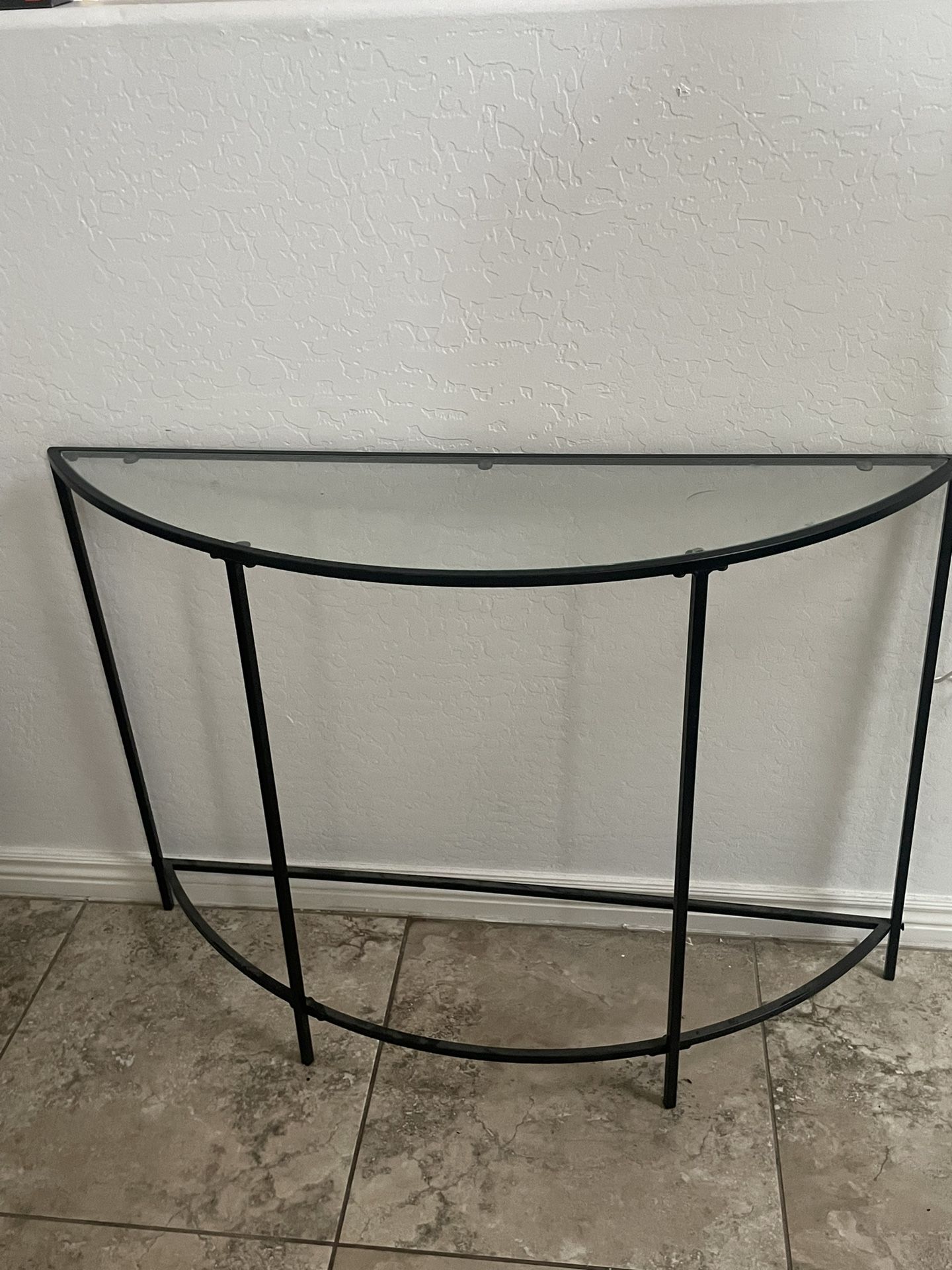 Glass Foyer Table