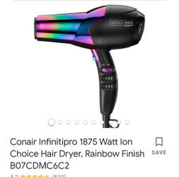 Infiniti pro top ion choice rainbow