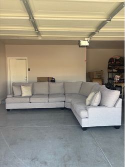Massive Living Spaces Gray Sectional - FREE DELIVERY