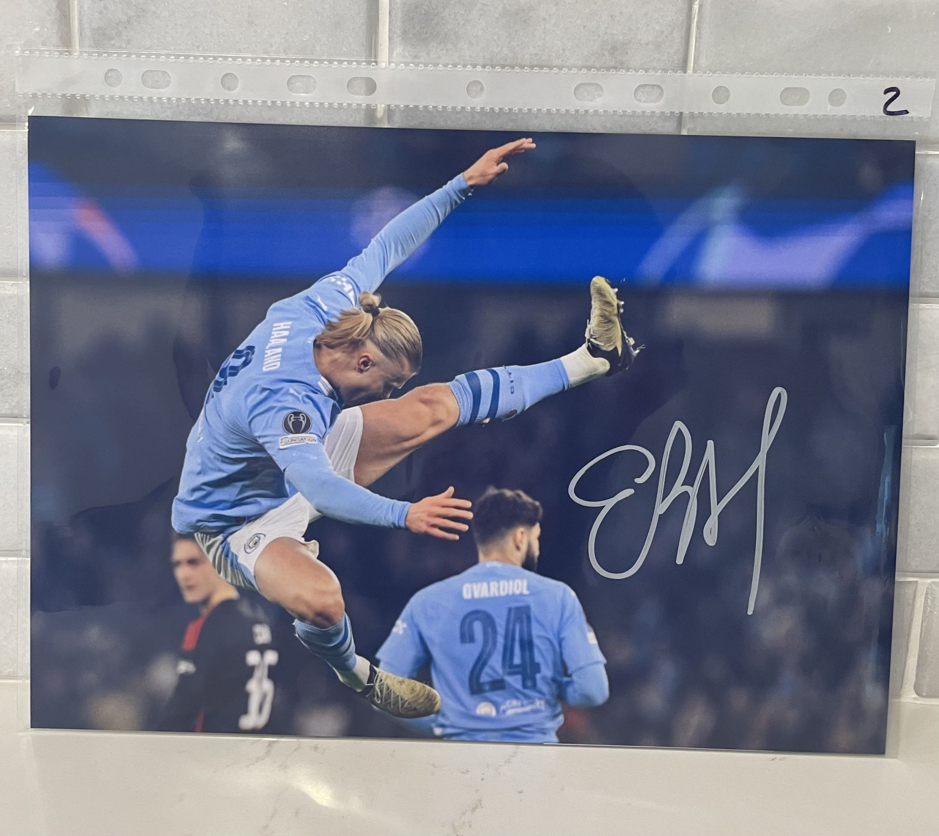 Erling Haaland Norway Manchester Autographed 8x10 Photo With COA