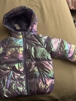 Shiny Puffer Jacket For Toddler