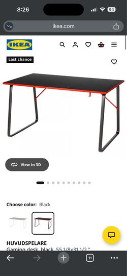 Gaming desk from ikea