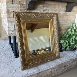 Vintage Gold Ornate Wall Mirror 
