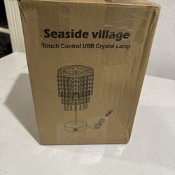 Touch Lamp With Crystals 