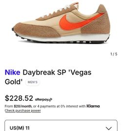 Nike DAYBREAKE SP VEGAS GOLD 
Used
Size 11