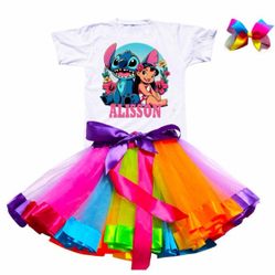 Lilo And Stitch Party Outfit Tutu Set Custom 