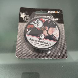 Buffalo Sabres Rasmus Dahlia Hockey Puck 