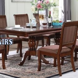 9-PC Dining Set (Table With 8 Side Chairs ,No Armchair) Closeout Sale