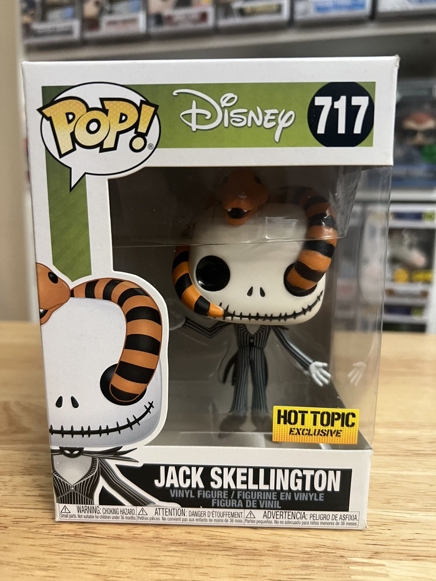 VAULTED EXCLUSIVE Jack Skellington w/ Snake #717 Nightmare Christmas NBC Disney