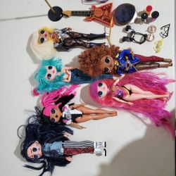 6 Rainbow High Dolls And ACCESSORIES 
