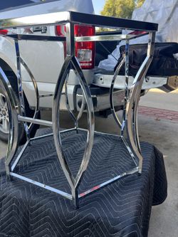 DECOR END TABLE CHROME 