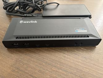 Wavlink WL-UG69PD2 USB-C Docking Station + Power Supply ~ Dual Monitors 4K 65W