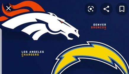 2 tickets to Chargers vs Broncos section 101 row N