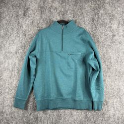 Tasc Performance Legendary Fleece 1/2 Zip Pullover Men’s L Mallard Blue NWT