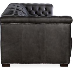 Hooker Furniture Savion 124" Wide Leather Sofa with Power Recline and Power Headrest