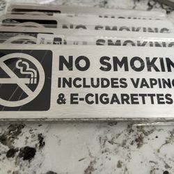 No Smoking Signs (20 Pack) (9x3)