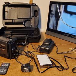 Hitachi VM-E56A Camcorder, Working Great, With Extras And Bag . Watch Video Demo