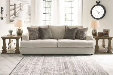 Ashley Furniture Soletren Sofa Couch, Stone - Like New
