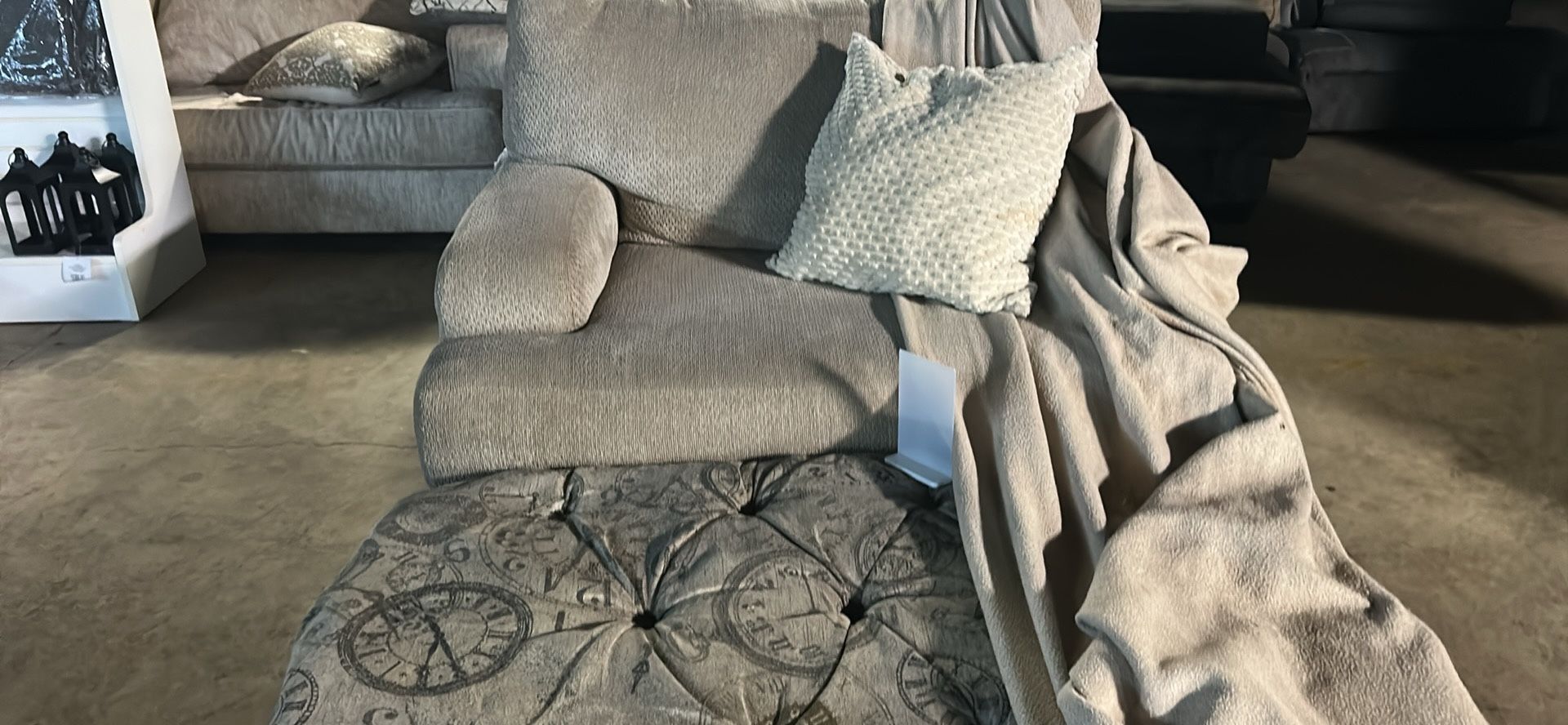 ASHELY FURNITURE SOFA & ottoman
