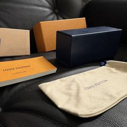 Authentic Louis Vuitton Sunglass Case, Box, Booklet And Protective Cover