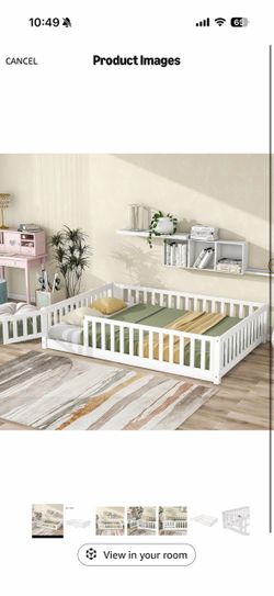 Toddler Floor bed+Mattress