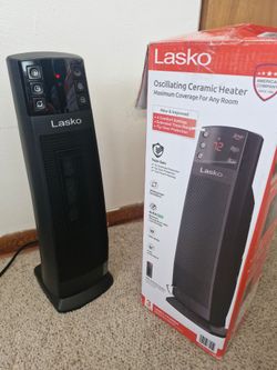 Lasko Oscillating 3-Speed Ceramic Tower Space Heater with  Remote