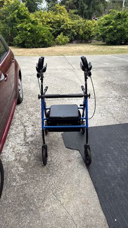 ELENKER Upright Rollator Walker with Seat