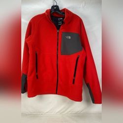The North Face Thick Insulated Red Sherpa Fleece Jacket Boys XL 18/20 Or Women M