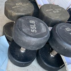 Very nice dumbbells 55 lbs and 25 lbs. $1 a lb. 
Pair of 55s =$110
Pair of 25s=  $50