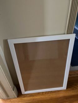 White shelves and frame