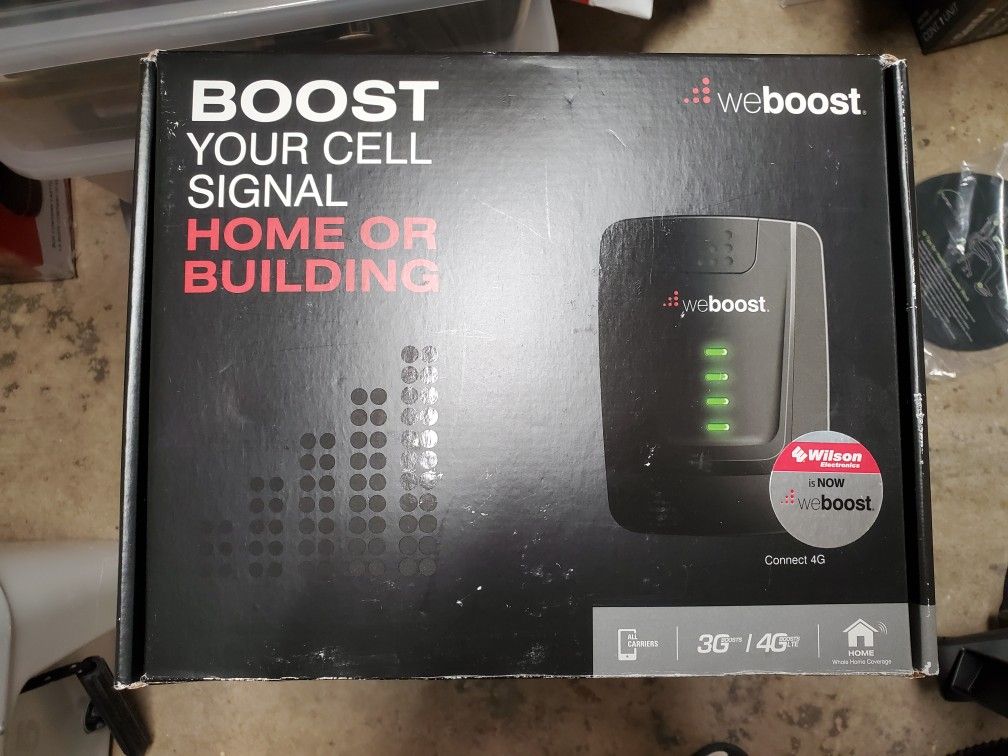 WeBoost Connect 4G LTE Cell Phone Booster 470103 and Antenna Mount