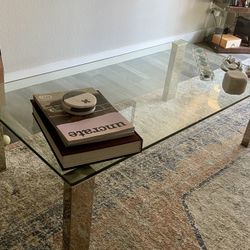 Glass coffee table from Apt2b
