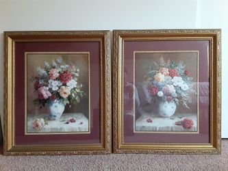 2pcs) 28.5" by 24.5" Beautiful originals prints by Jack Terry