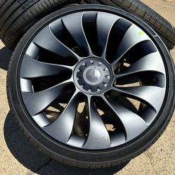 (4) NEW 20" Tesla Model 3 Performance Uberturbine Pirelli 235/35/20 100% SENSORS