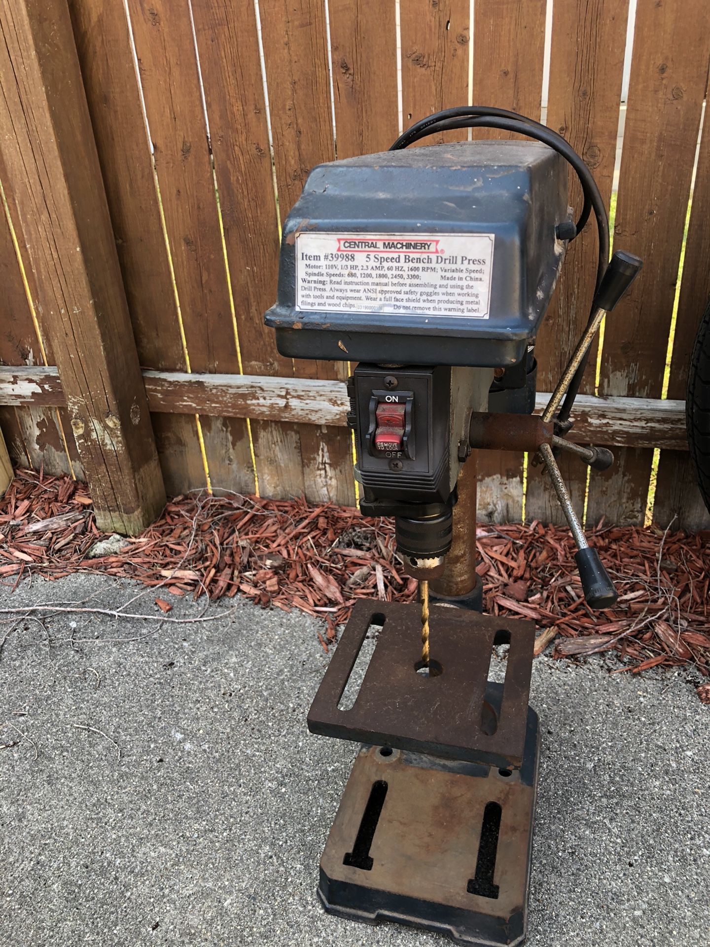 5 speed bench drill press
