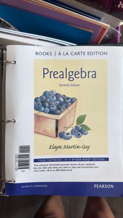 Prealgebra Seven Edition