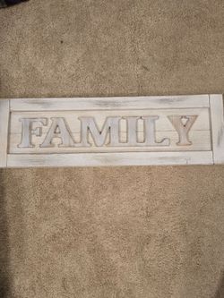 Family sign