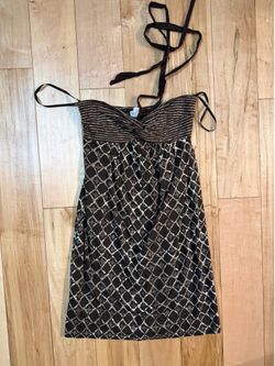 Ann Taylor LOFT halter neck sun dress Small