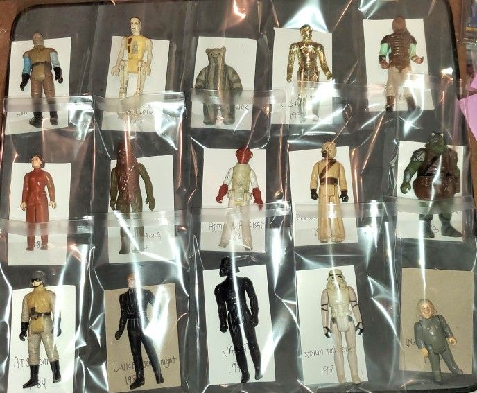 Lot Of 15 Vintage Star Wars 1970's-80's As Is All Limbs Are There All For $175