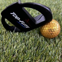 Top Flite Junior  Blue Blade Putter Golf Club Mallet Head 1-Club 21" Black Blue