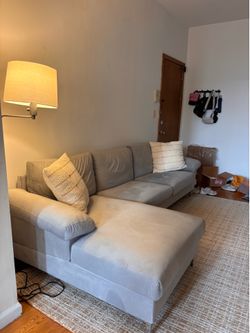 Wayfair L-Shaped Gray Couch