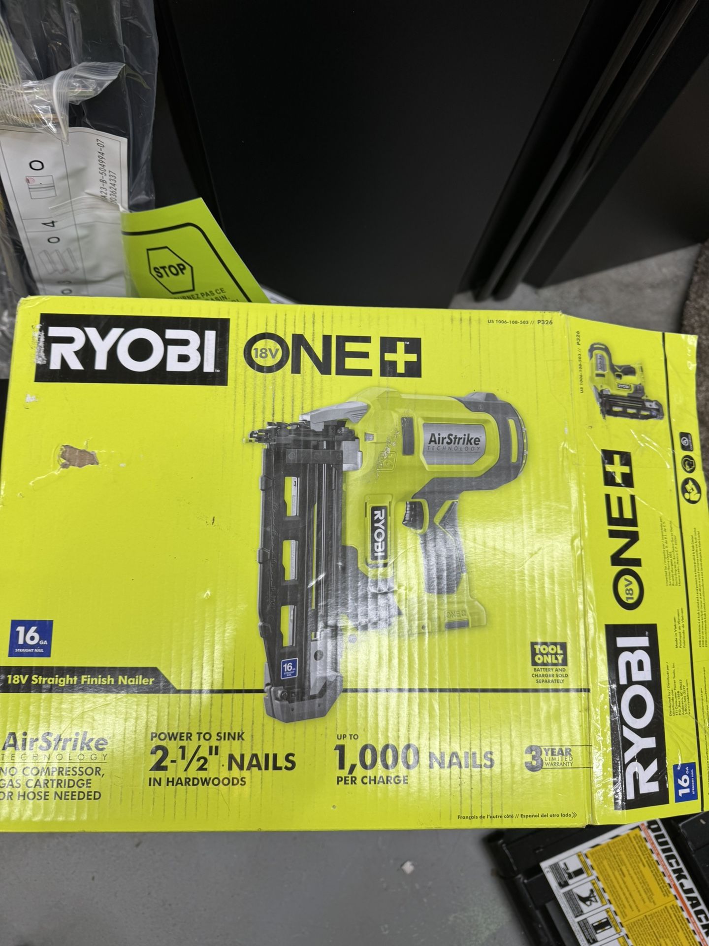 Ryobi 16ga Finish Gun