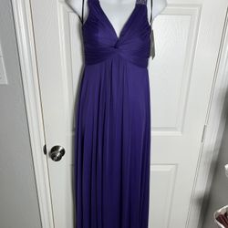 Purple Full Length Formal Dress