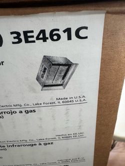 Dayton Infa-red heaters Propane