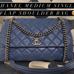 Chanel Single Flap Lamb skin Shoulder Bag 