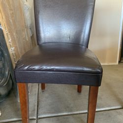 Leather Wooden Chair 