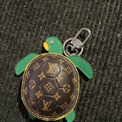 LV Turtle keychain pouch