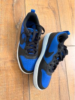 Nike Court Borough Low Recraft Kids Sneakers – Blue/Black – Size 4Y