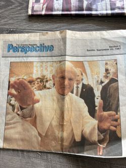 Pope John Paul II Newspapers
