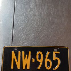 Classic Vehicle Plate